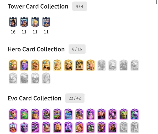 #CR667 ❤️LV1732 WITH 8 HERO, 22 EVO| CONTROL DECK| 10 RULERS| 8K4 GEM| 28 LV16❤️, 34 арена, 1731 уровень, 14000 кубков, 121 карт, 21 лег, Есть