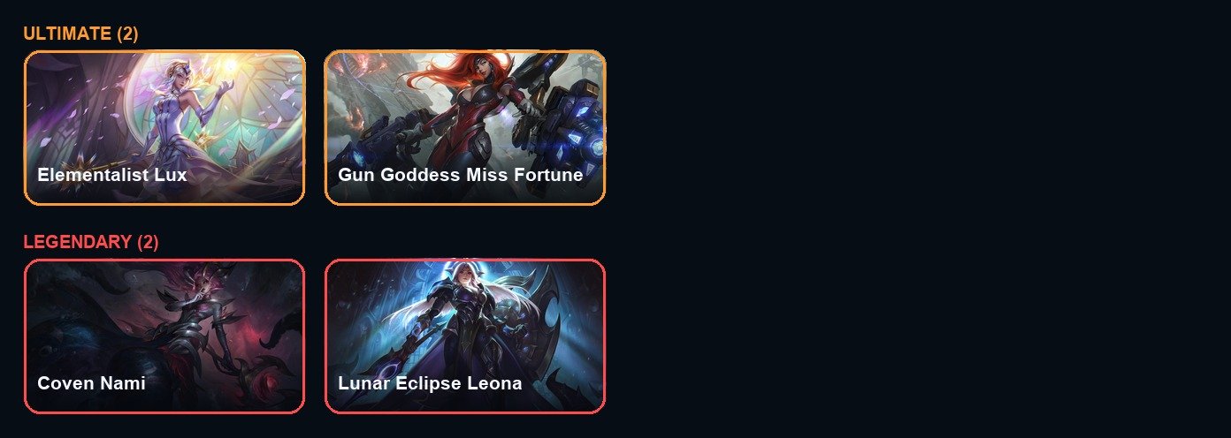 【 Elementalist Lus / Gun Goddess / Spirit Guard Udyr 】 【 Annie-Versary 】, Sale, level 148, champions 128, skins 45, Silver