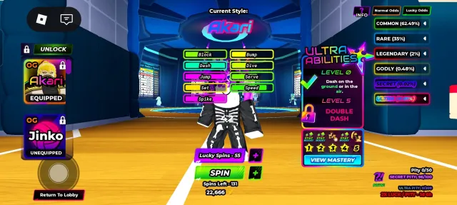 🎖️Akari (4), many secrets, many ball skins and Robux spent on skins🥇, Accounts