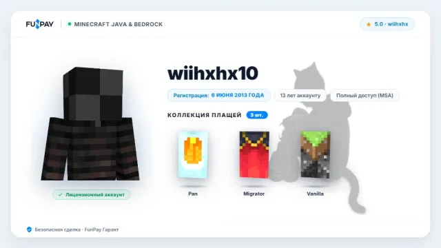 PERSONAL LICENSE WITHOUT BANS EMAIL + FULL ACCESS 13 YEARS OPTIFINE CAPE, Sale, All account data
