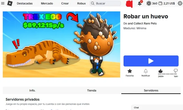 STEAL AN EGG ROBLOX ACCOUNT, Продажа, Voice chat: Есть