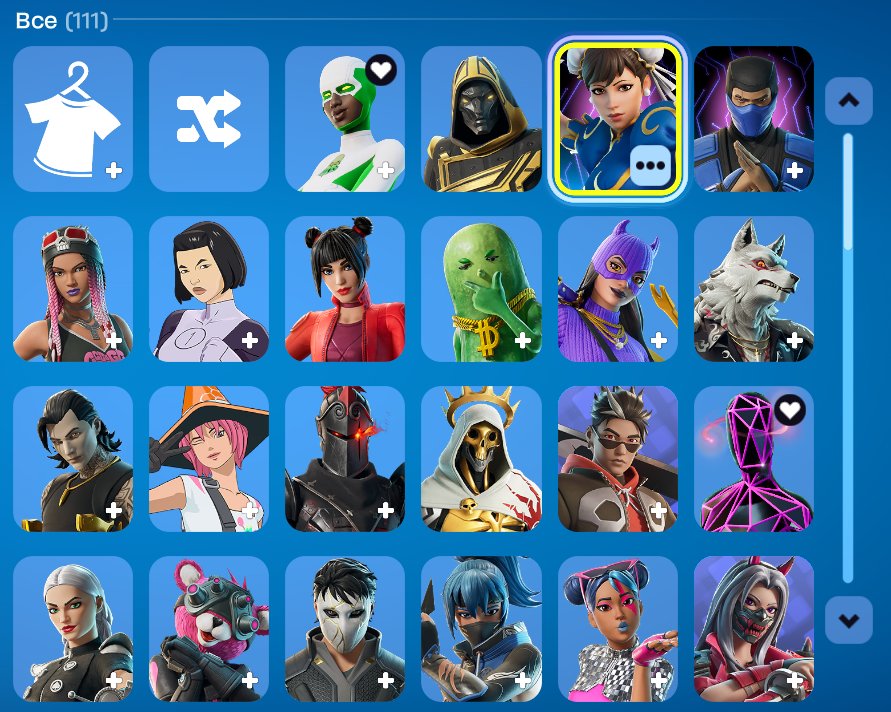 ✨Personal account with full rebinding ✨| 💜Chun-Li Chan-li / Chun-li 💜| 138 pickaxes 600VB💥, Sale, skins 111