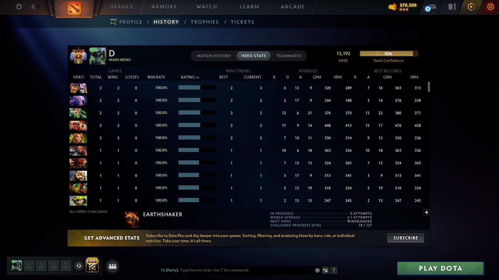 13000+ MMR【Immortal — Calibrated】Main Pool (Fast queue among high levels) | Warranty, Sale, 13000 MMR, 12000 Behavior score, 2100 games, 1000 hours