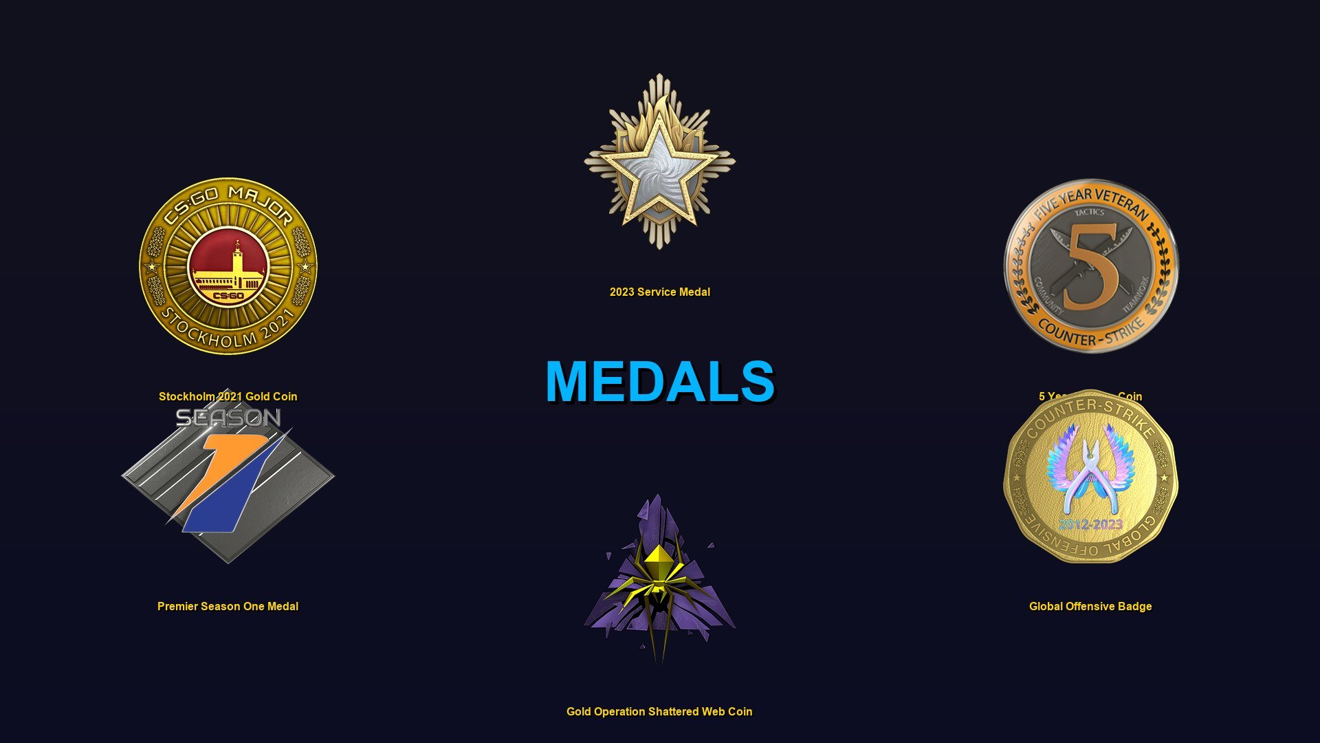 #CU101 💮19K RATE 1S💗6 MEDALS, SHATTERED WEB, STOCKHOLM, 29 RANK💗573H💗2020Y, 6 LVL STEAM, 2K POINTS💮, Sale, Available, Yes PRIME