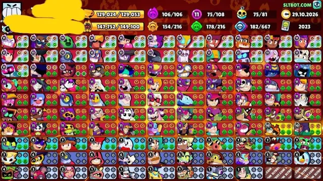 💙2 MASTER🎁FULL BK OF NEW MASTERS🗨7 3 PRIMES AND ALMOST NEW ALIEN GLORY, 129028 trophies, 108 brawlers, 98 primes