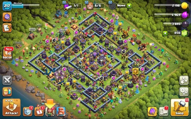 15 TH 90% фулл | 217 LVL | 84/88/62/63/34 | 850 гемов, 15 TH Родной Деревни, 8 TH Строителя