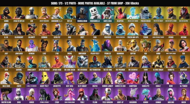 [PC/PSN] 175 skins🔥IKONIK🔥Eternity🔥Merry Mint Axe🔥Hidden Instinct🔥Instinct🔥Reaper🔥Gingerbread, Sale, skins 175
