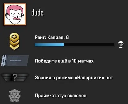 PRIME | ИНВЕНТАРЬ 350 РУБЛЕЙ | 8 РАНГ | ПОЛНАЯ ПЕРЕПРИВЯЗКА | ГАРАНТИЯ 100 %, Продажа, С инвентарем, Есть PRIME, Competitive