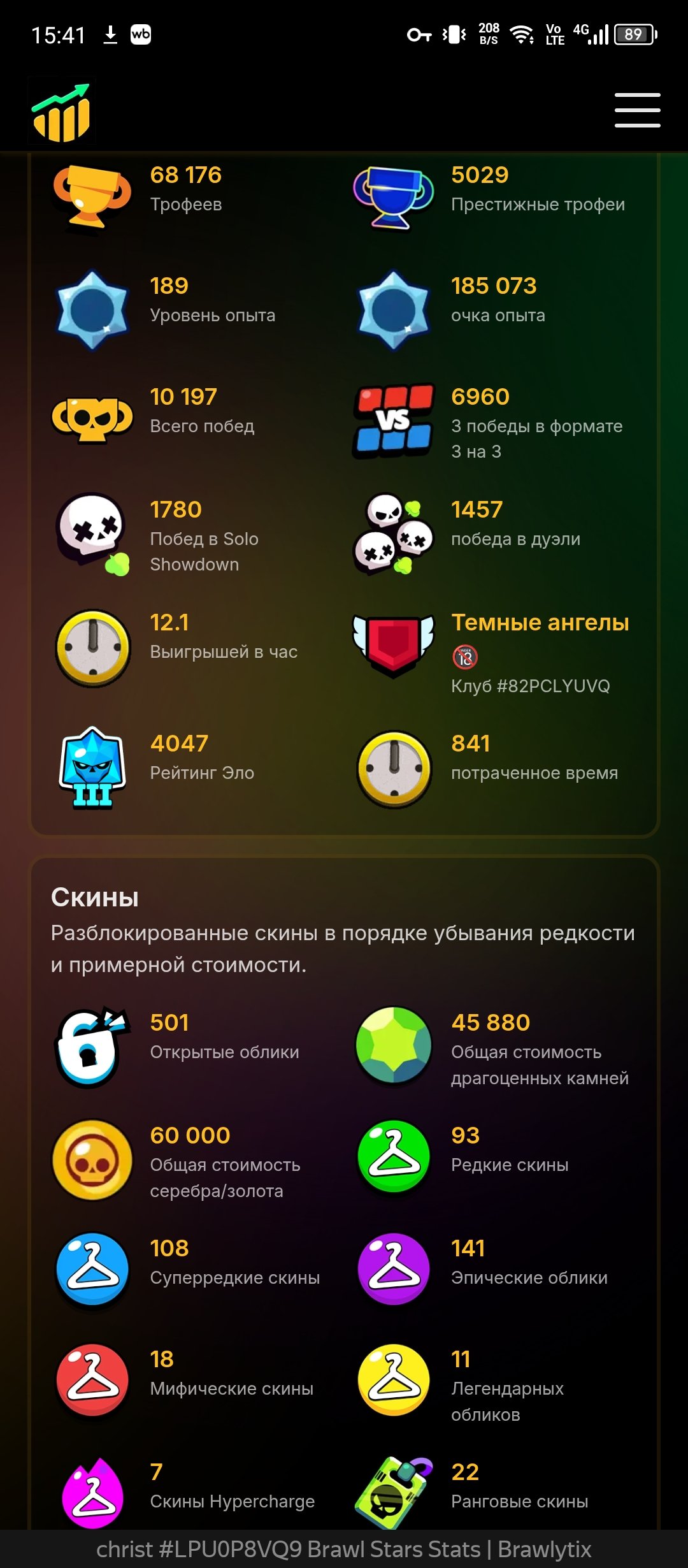 THE ACCOUNT IS VERY BOLD, SEE THE DESCRIPTION AND PHOTOS, trophies 70000, brawlers 103, primes 53