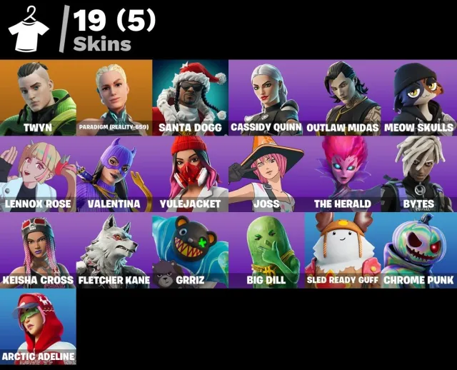 [PC/XBOX/PSN] 🔥LVL 700💎19 SKINS❤️PARADIGM (REALITY-659) | OUTLAW MIDAS & MORE❤️FULL ACCESS ✅, Продажа, скины 19