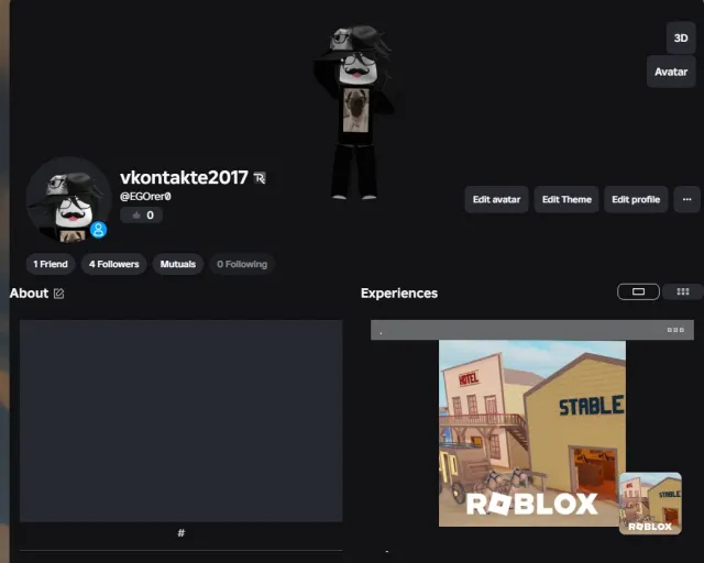 Roblox account. All-time total is approximately 17k., Sale, Voice chat: No