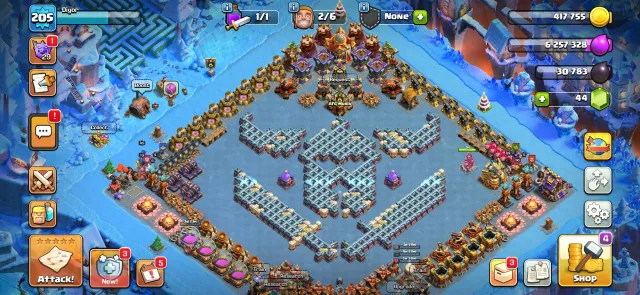 Top account with top gear and upgrades, 16 Town Hall Home Village, 10 Builder Hall