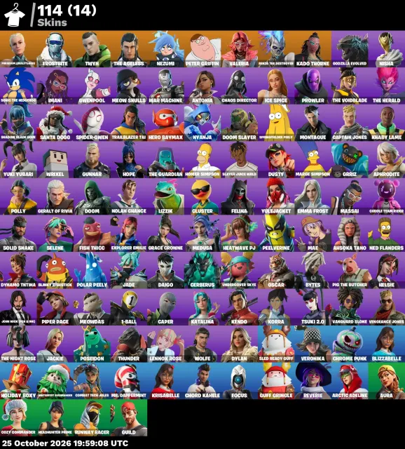 114 skins | Spider-Gwen | Khaby Lame | Wrixel, Sale, skins 114