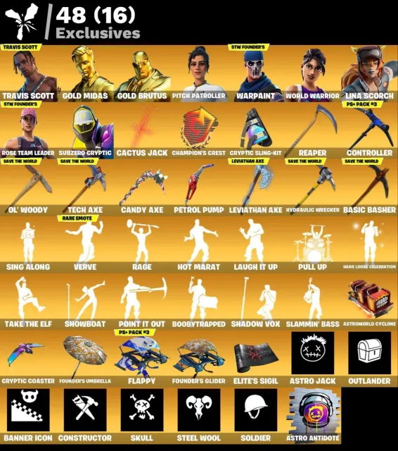 🤩TRAVIS SCOTT + LEVIATHAN + OLD PVE🤩FULL EMAIL + EMAIL CHANGE AND GUARANTEE🤩, Sale, skins 244