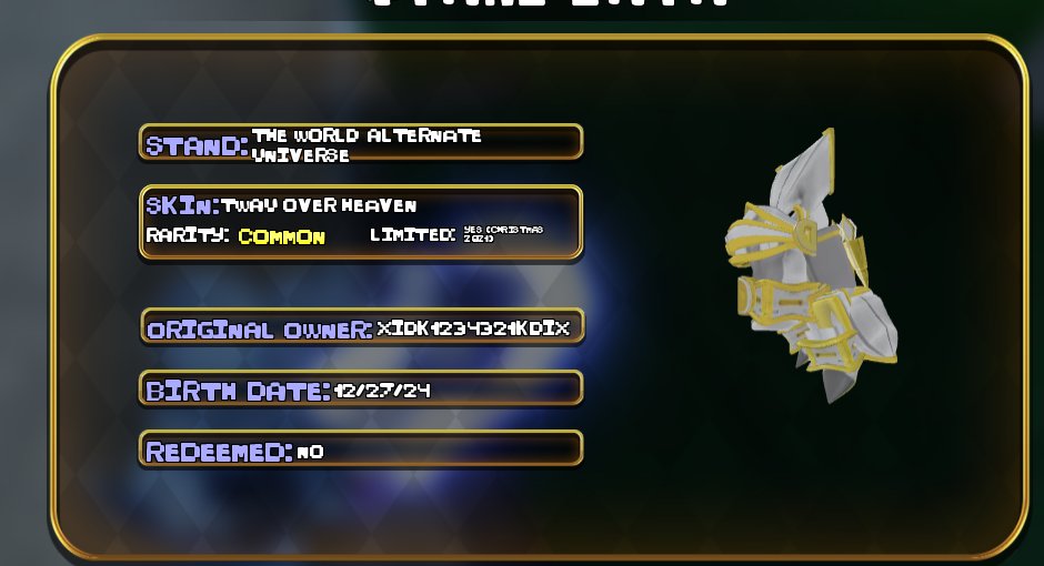 The account has a lot of things in different places, Sale, Voice chat: No