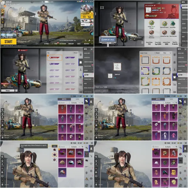 NorthAmerica Ace Master"SLR/S18 (KillMsg)S12K Lvl 2"Lvl 52"1 Mythic Set"Mythic Helemt/Bag"Buggy Skin, Продажа, 52 уровень, Ранг: Ас, 1-9 мифик скинов, 1-9 прокачиваемых оружий, 1-4 килл чатов, Нет спорт каров