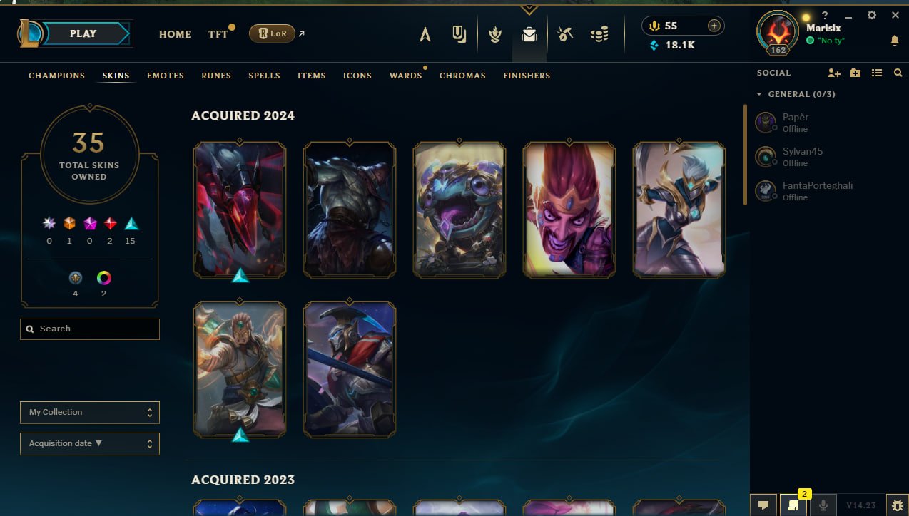 ⭐️EU West ⭐️,lvl 162 ,⭐️personal account, Sale, level 162, champions 79, skins 18, Bronze