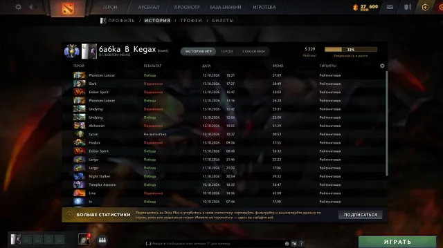 ⭐❤️ 5200 MMR ☣️ ❤️ ⭐MAIN POOL⭐✴️ ✴️, Vente, 5200 MMR, 8500 intégrité, 8500 politesse, 1400 matchs, 1300 heures
