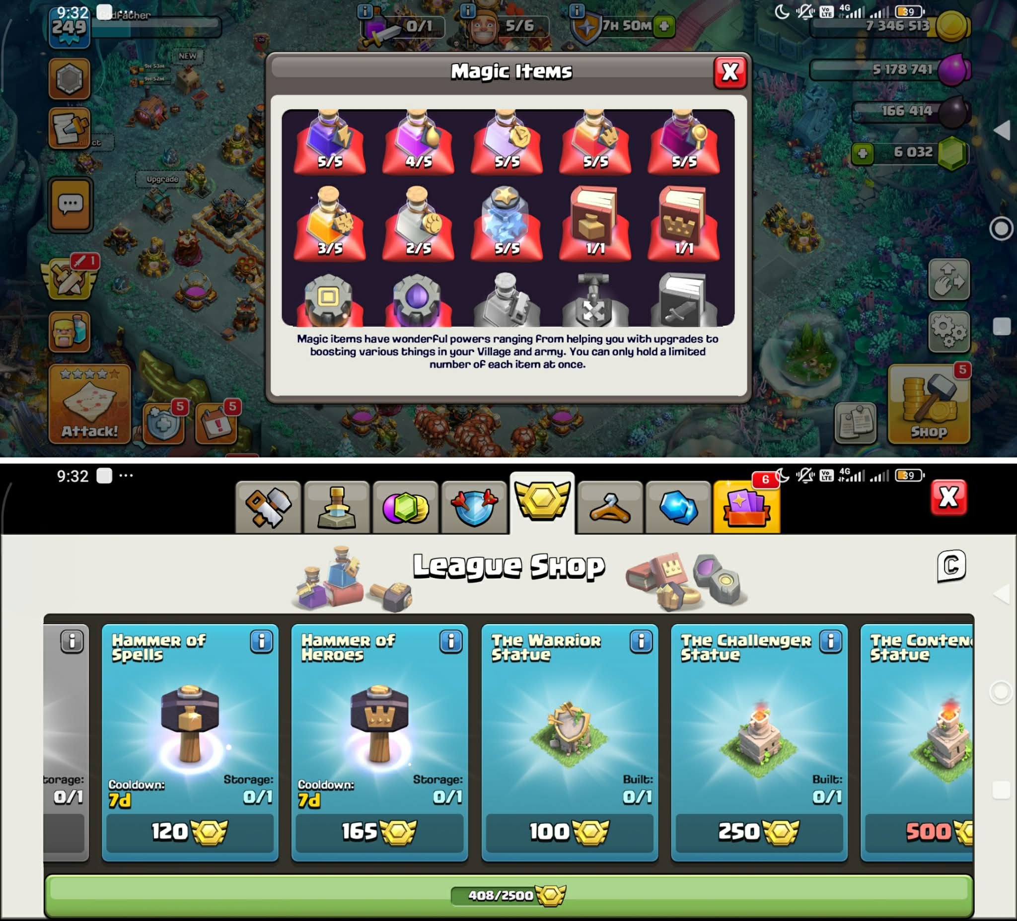 🎉 TH 18 Fully Maxed! 💎 Heroes 100/100/75/50! 🌟 12 Hero Skins! 💰 6K Gems! 📧 Mail Changeable!