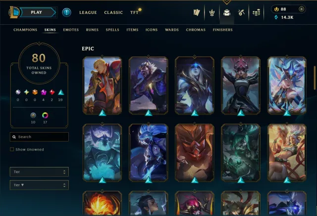 ✅✅✅ Изумруд 4 (62% WR) ⭐ PRIMORDIAN AATROX ⭐ PRESTIGE QIYANA 💥 HOT SKINS 🔷 Прокачен вручную ✅✅✅, Продажа, уровень 86, чемпионы 60, скины 80, Изумруд