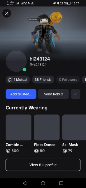 🔥ACCOUNT IN ROBLOX🔥, Sale, Voice chat: No