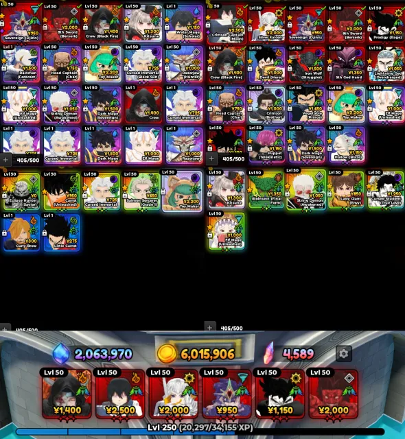 Selling Anime Expeditions account level 250, Sale, Voice chat: No