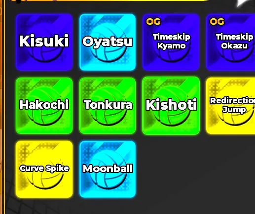 Account with OG Timeskip Kageyama + OG Timeskip Oegawa + kisuki + 5 slots + redirection jump + curve spike, Accounts