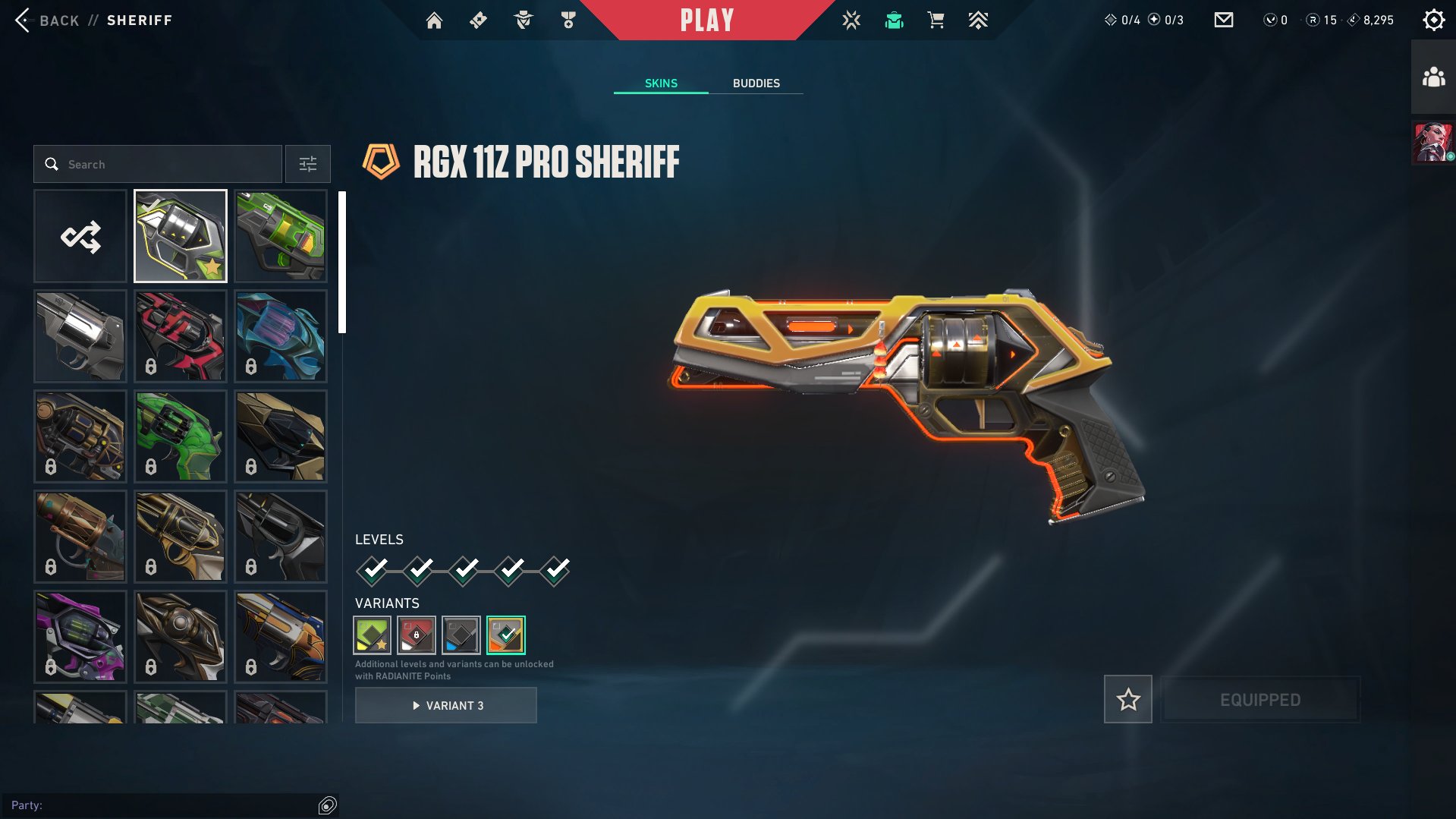 Valorant Account: Europe (EU), Kuronami Vandal, Xenohunter, RGX Karambit, Sale, Ranked unlocked, Agents: 18, Skins: 44