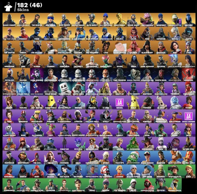 Black Knight | 150+ Skins | Take The L | Konto vollständig Ihr | Voller Zugang | Garantie, Verkauf, Skins 182