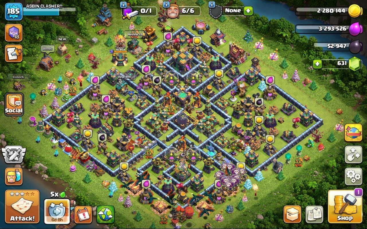 14 тх фулл | 185 LVL | 82/85/50/60/30 | 584 лвк + топ снаряга |описание👇, 14 TH Main Village