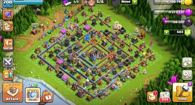 Th18➤black defence account➤2 hero max➤9 epics 6 epics 20+ levels➤good equipment➤nc free, 18 TH Родной Деревни, 10 TH Строителя
