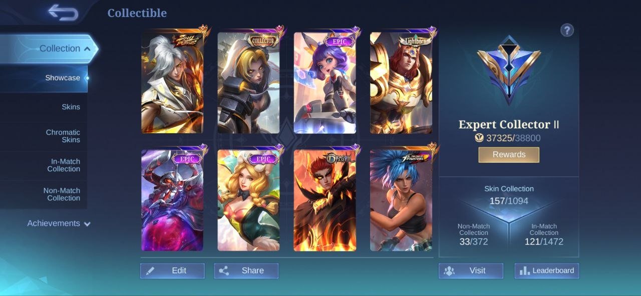 Soul Vessel Aamon➤157 Skins➤55% WR➤22 Deluxe Skins➤Huge Epic Skins➤Full Acces➤Instant Delivery➤, Sale, Rank: Mythic, Level: 43, Winrate: 55%, Heroes: 77, Skins: 157