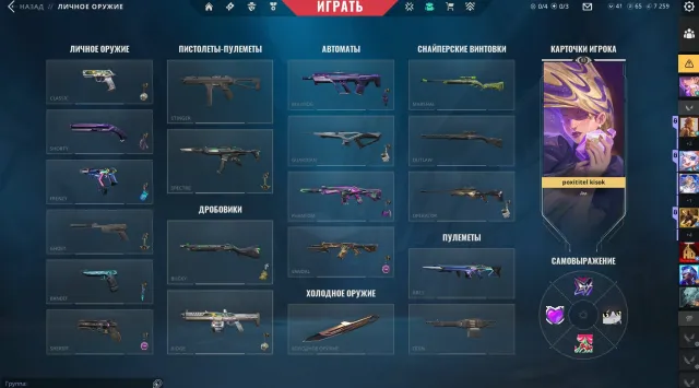 Personal account【FULL ACCESS + EMAIL CHANGE】Peak Diamond 2, Level 83, Sale, Under calibration, Agents: 20, Skins: 32