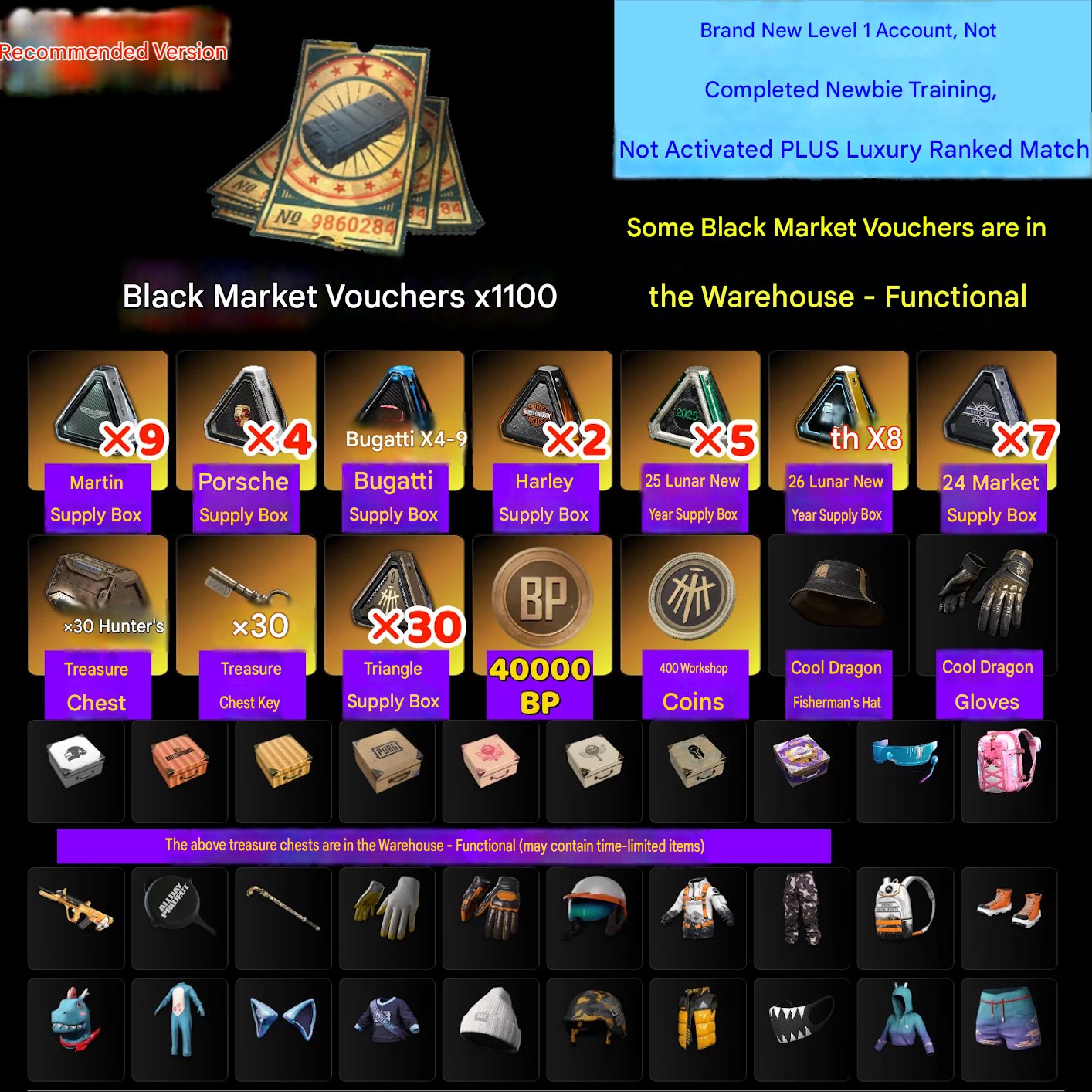 🎫 1100 COUPONS | 📦 120+ TOTAL CRATES, No BATTLEGROUNDS Plus