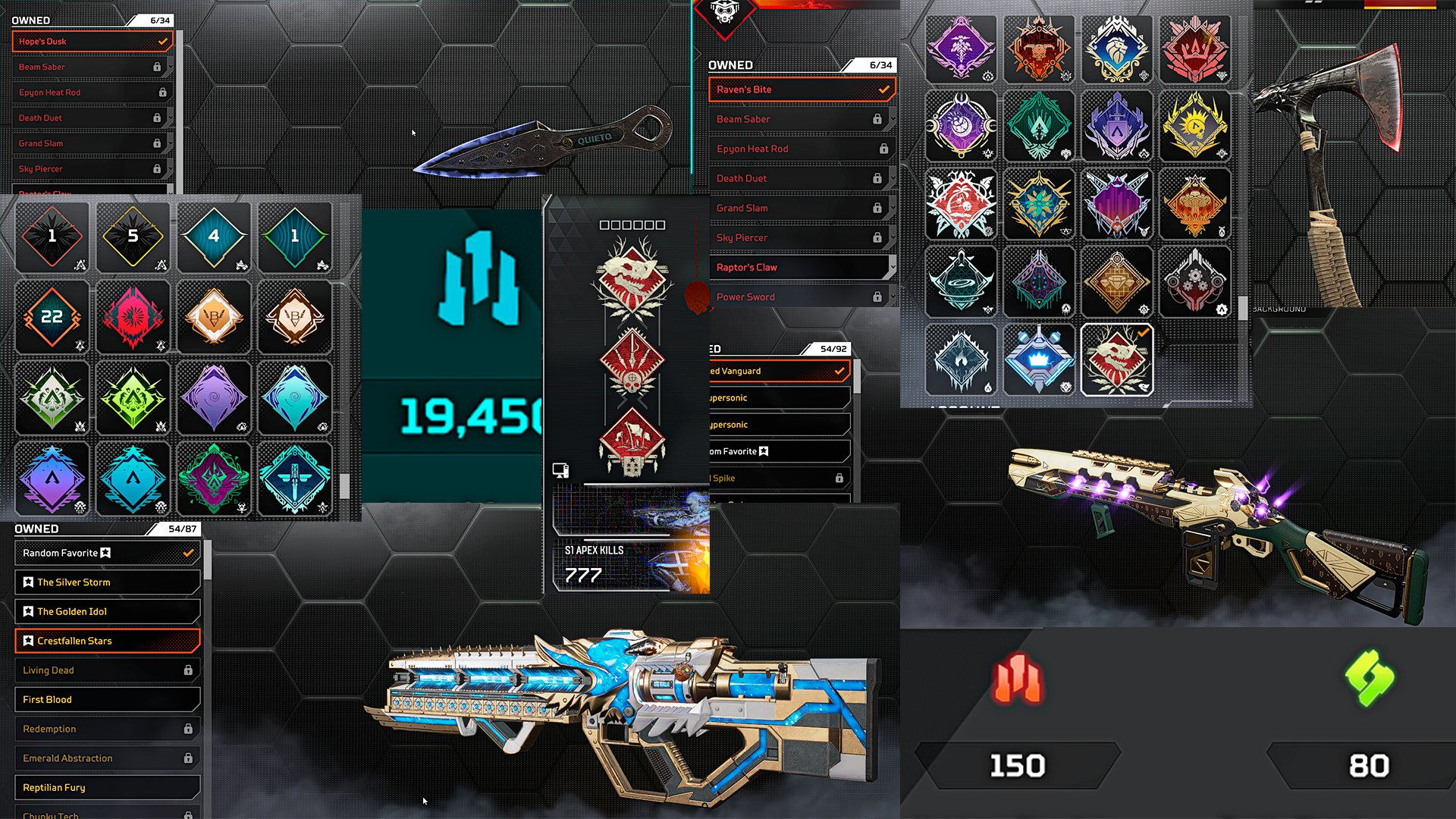 One of the most unique accounts, featuring all battle passes, shards, and more. Price negotiable, No rank, 320 level, Relic: Yes