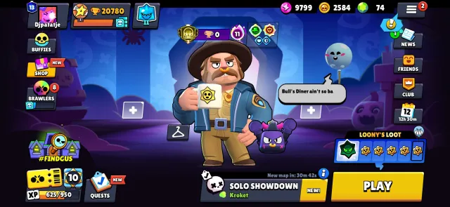 【🧊THIRD PRIME🧊】【🧊BULL AT 3000🧊】【🧊RARE SKINS🧊】【🧊3000🧊】【🧊LEAGUE RANKED🧊】, 20780 trophies, 77 brawlers, 13 primes