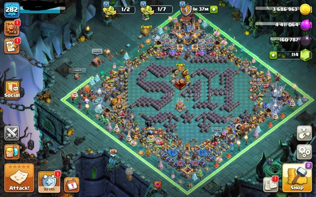 TH18 FULLY MAXED | LVL 283 | LEGEND III | MAX HEROES AND EQUIPMENT | 5,500+ STARS IN WARS, 18 TH Home Village, 10 TH Builder