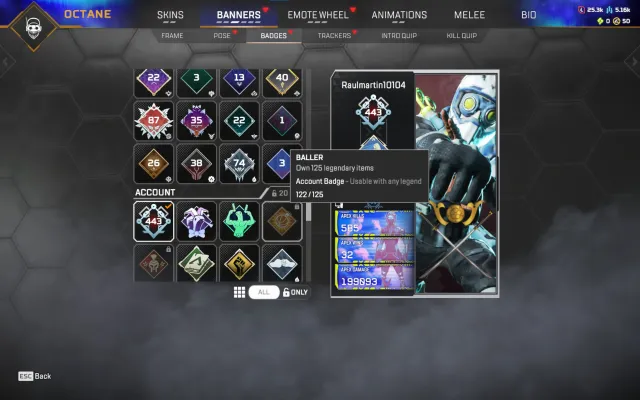 🍀 【443 LVL 】122 LEGEND SKINS | EA APP + XBOX 🍀ПОЛНЫЙ ДОСТУП 🔑, Новичок, 443 уровень, Реликвия: Нет