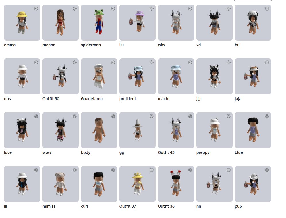 1150 robux Limited item 6k total female account, Sale, Voice chat: No