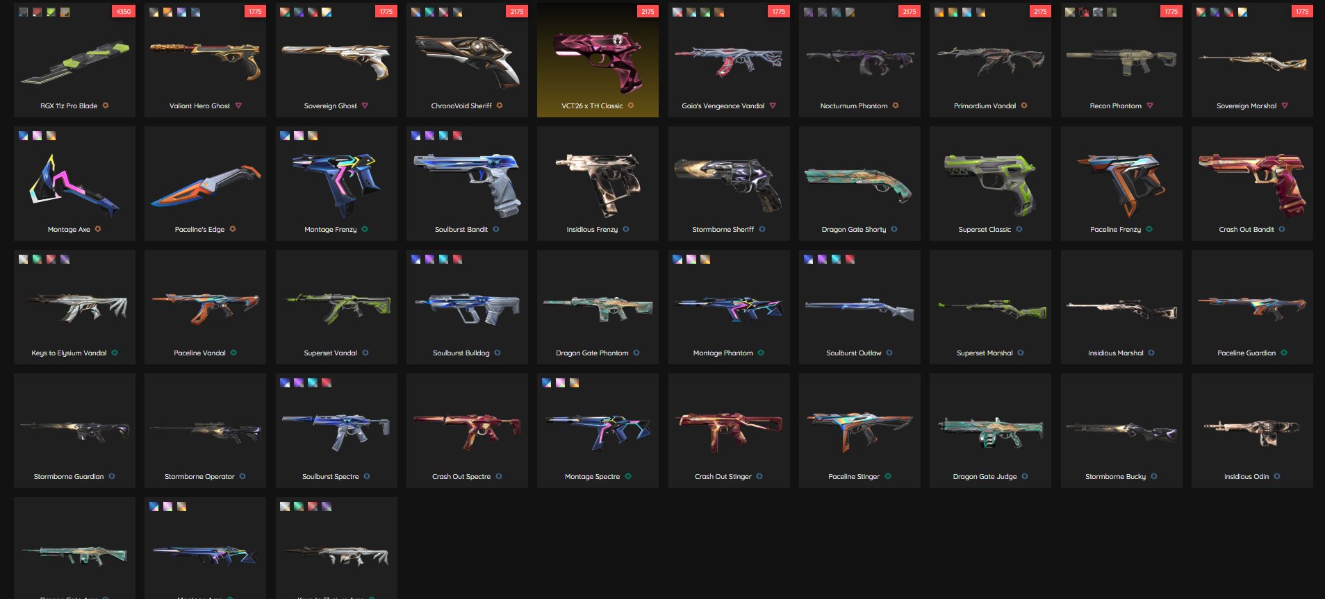 RGX 11z Pro Blade | ✨ Gaia's Vengeance Vandal + Primordium Vandal | 🔓 Full Access | 🌍 EU/Turkey, Sale, Silver 2, Agents: 15, Skins: 40