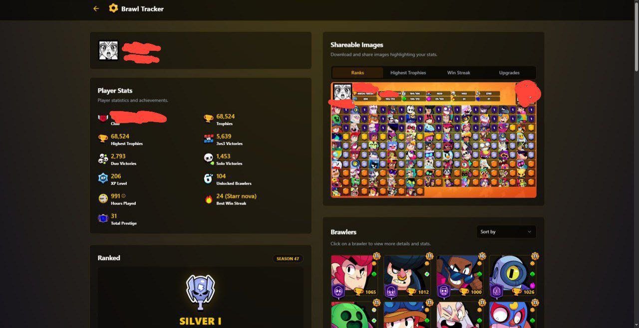 🌹RARE 2018 ACC🌹FREE NICK CHANGES🌹OLD SKINS🌹LUNAR GLORY🌹66K COINS🌹149 GEMS🌹, trophies 70000, brawlers 104, primes 31