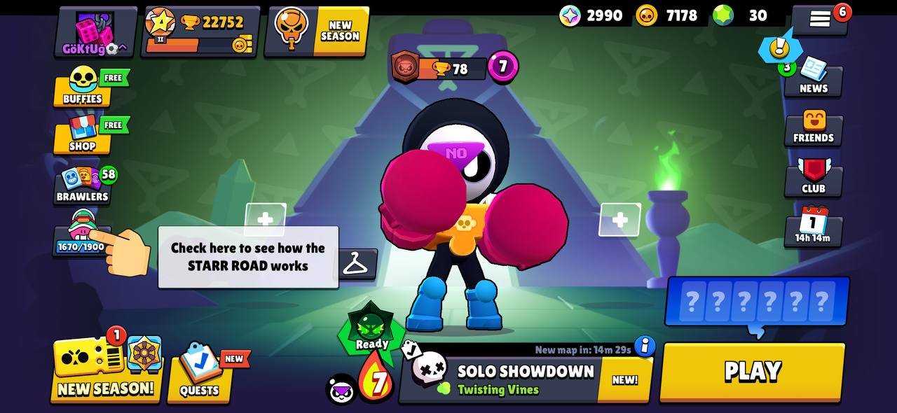 22 к💎, 60 бравлеров + 5 лег, 7 к монет, 70 + скинов, описание👇, trophies 22000, brawlers 60