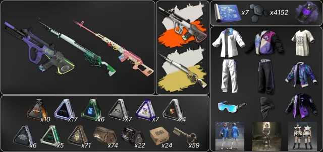 💖[PROGRESSIVE] NEON DREAM AUG + WHITE CHROMA | COSMIC KAR98K + CHROMA | DRAGUNOV💖🔥255 CHESTS🔥, No BATTLEGROUNDS Plus