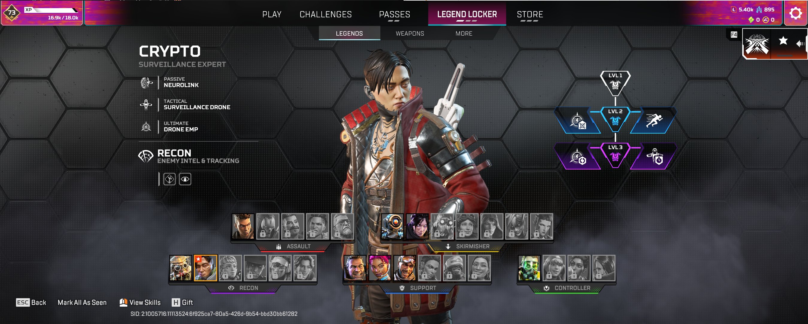 ☑️EA+STEAM+PSN+XBOX☑️LVL 73☑️PATHFINDER 4K+20K☑️SILVER RANK☑️9 LEGENDS☑️17 LEG ITEMS☑️5.4K LT, Silver, 73 level, Relic: No