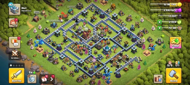 TH13 ALMOST MAX🏆2459 GEMS🏆2162 RAID MEDAL🏆530 CWL MEDALS🏆10X EQUIPMENT🏆HEROES 65-67-46-43-, 13 TH Родной Деревни