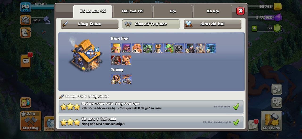TH 17 Near Max💎👑Heroes 81-85-63-71-14➤12epic➤Nc Available Only 500gems need➤Great price 💵, 17 TH Main Village