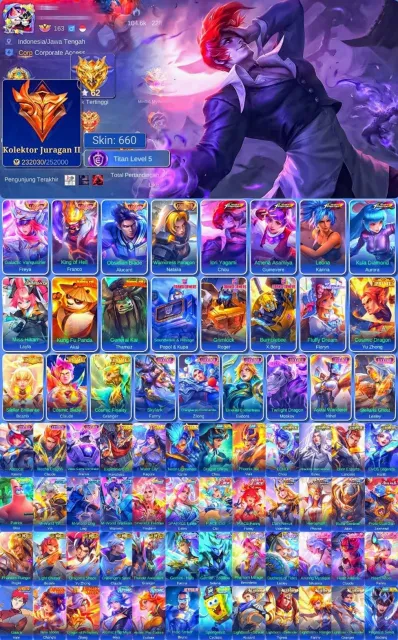 🔥660 ОБЛИКОВ🔥♦️КУНГ ФУ АКАЙ/ТАМУЗ♦️💠АСПИ ЛЕЙЛА💠⭐️FULL CHAMPIONS⭐️💎РОБОТЫ (3)💎🔴КОФ🔴, Продажа, Ранг: Епік, Уровень: 123, Процент перемог: 54%, Герої: 133, Облики: 660