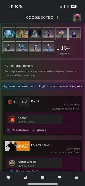 COMPTE AVEC ARKANA SUR SHAKER, RUBIK ET ZEVS ET BEAUCOUP DE SETS IMMORTELS, Vente, 2500 MMR, 586 intégrité, 586 politesse, 1200 matchs, 1200 heures