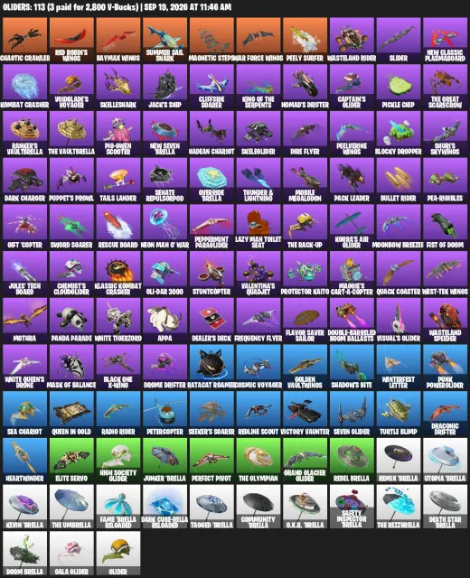 ❤️🔥FAT ACCOUNT AT A LOW PRICE!❤️🔥 INVESTED 50K+ V-BUCKS, Sale, 111 skins