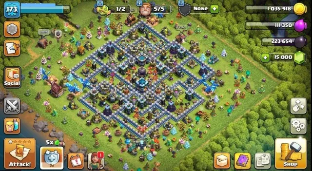 RARE TH13🎄2013-17 SPAM XMAS TREES🎄15K GEMS🎄SPAM OBSTACLES🎄BUILDER BASE GOOD🎄NC 500🎄HK LOCAL, 13 TH Родной Деревни, 9 TH Строителя